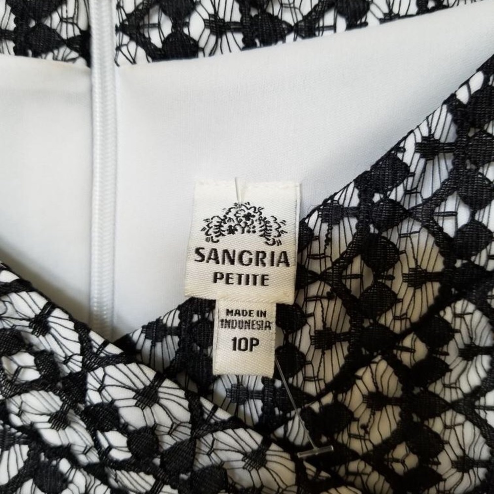 Black and white formal dress